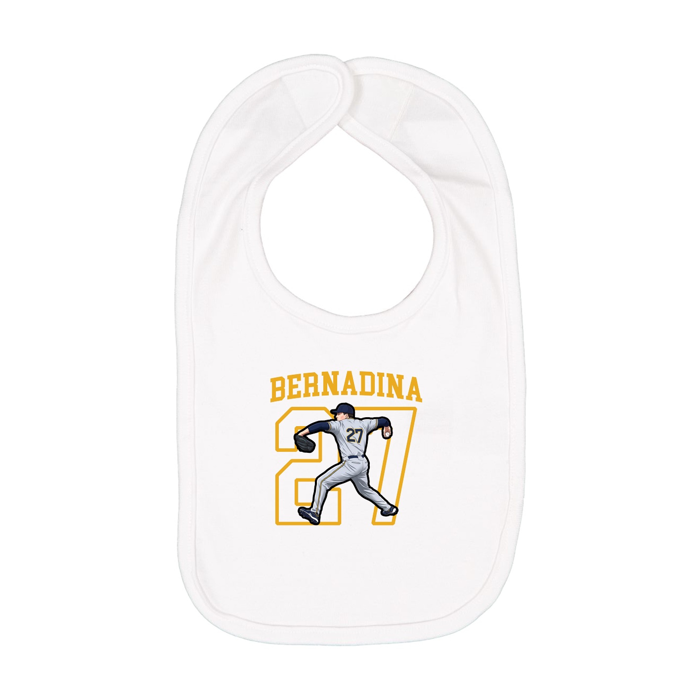 Infant Bib — Shirsey in White