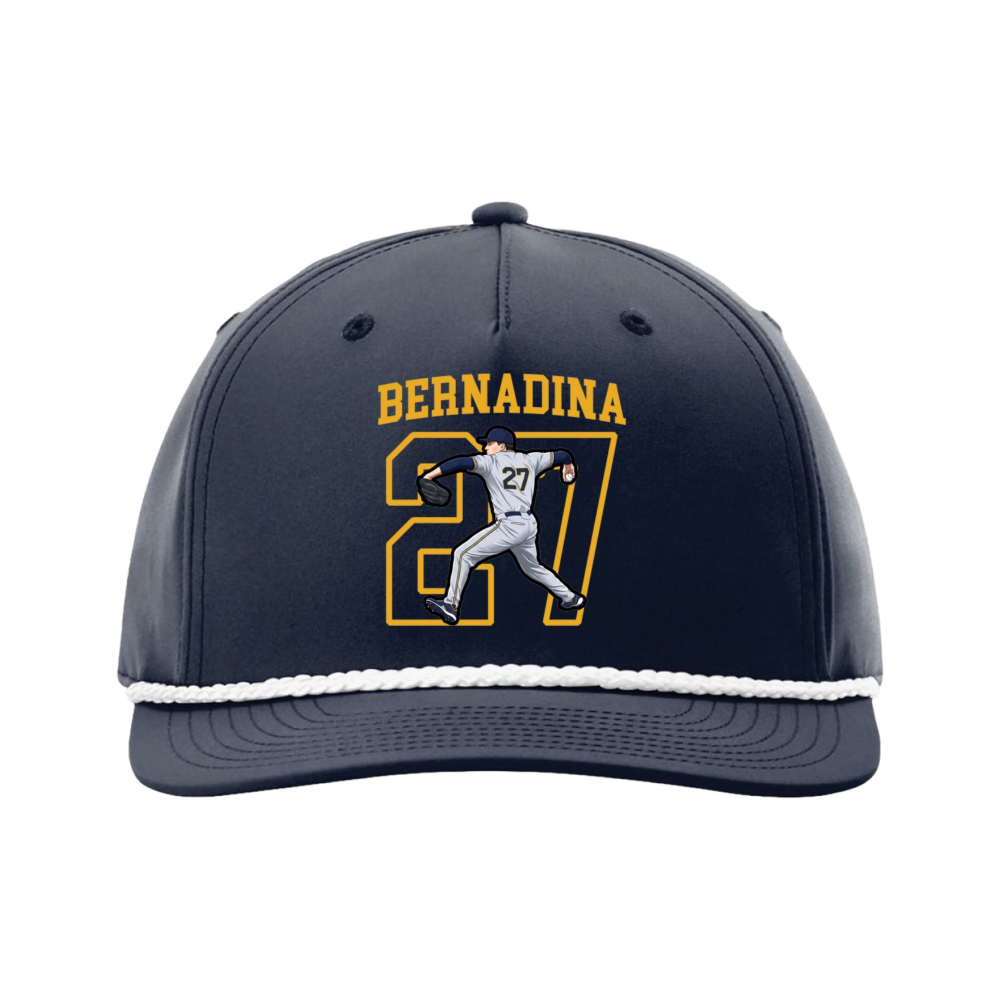 Five-Panel Classic Rope Cap — Shirsey in Navy