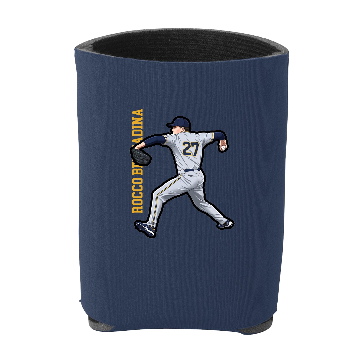 Can Holder — Name Vertical in Navy
