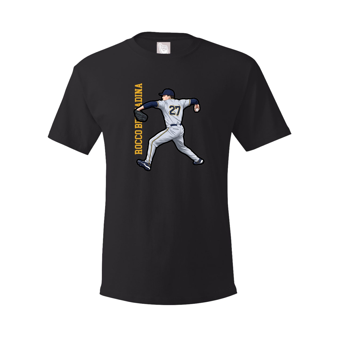 Tee — Name Vertical in Black