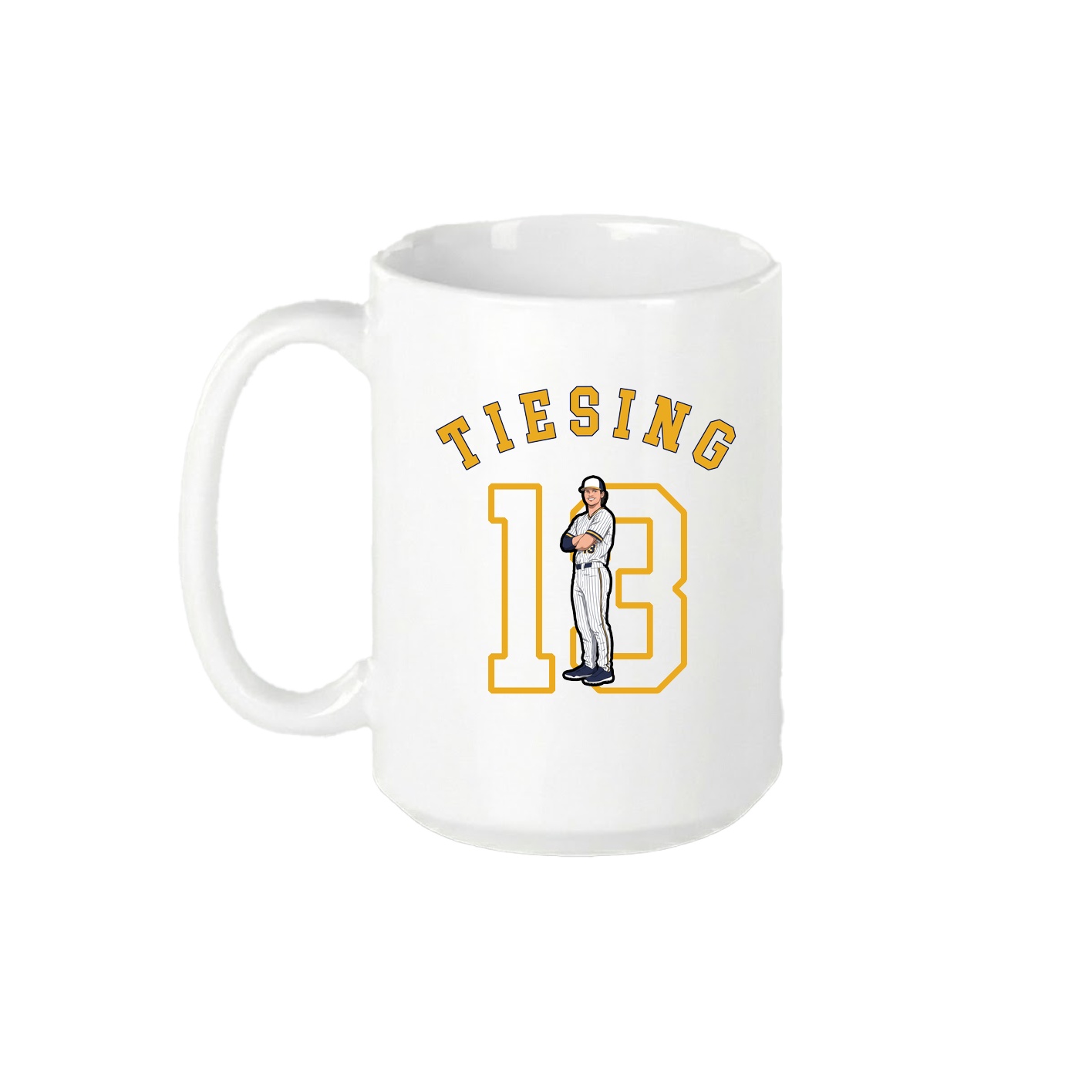 15oz Coffee Mug — Shirsey Arch in White