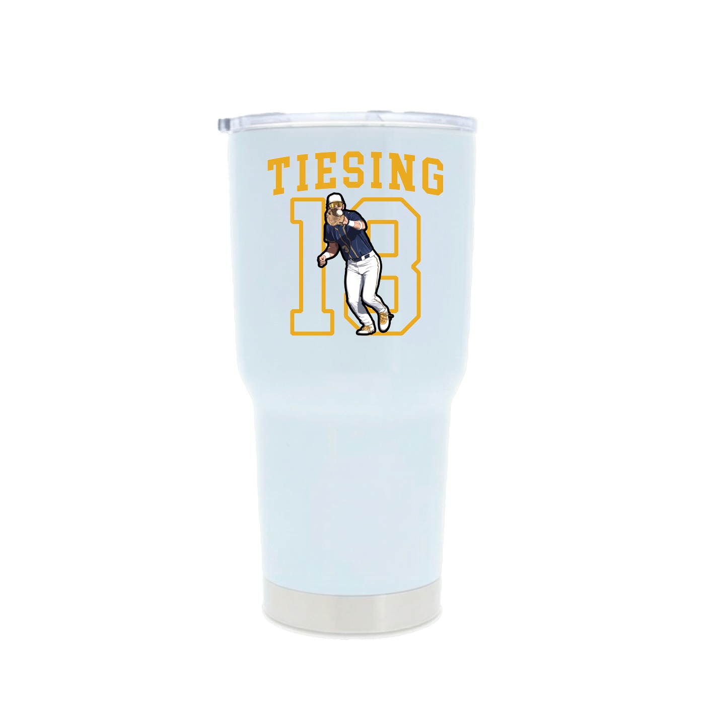 30oz Stainless Steel Tumbler — Shirsey in White