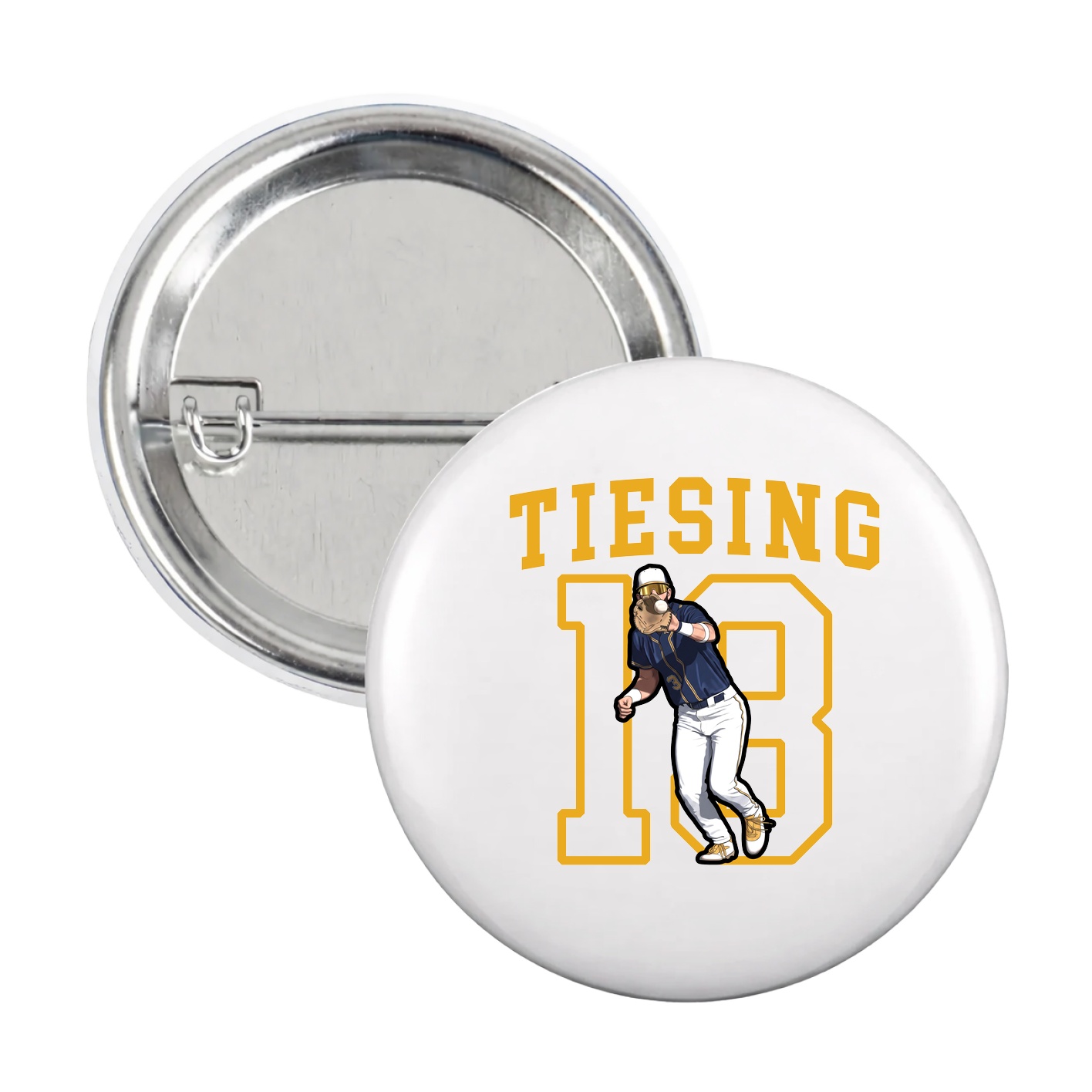Game Day Button — Shirsey in White