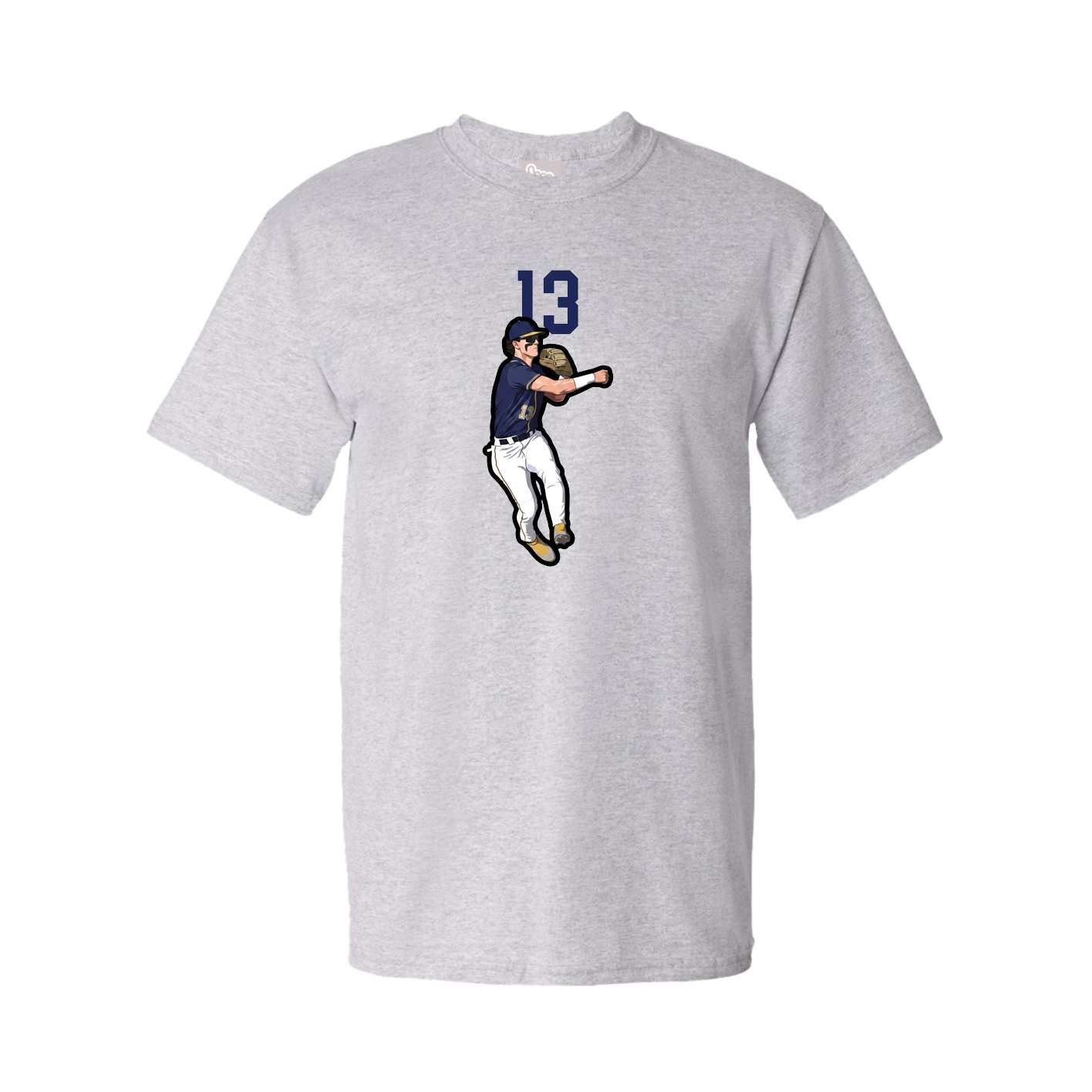 Tee — Number Top in Grey