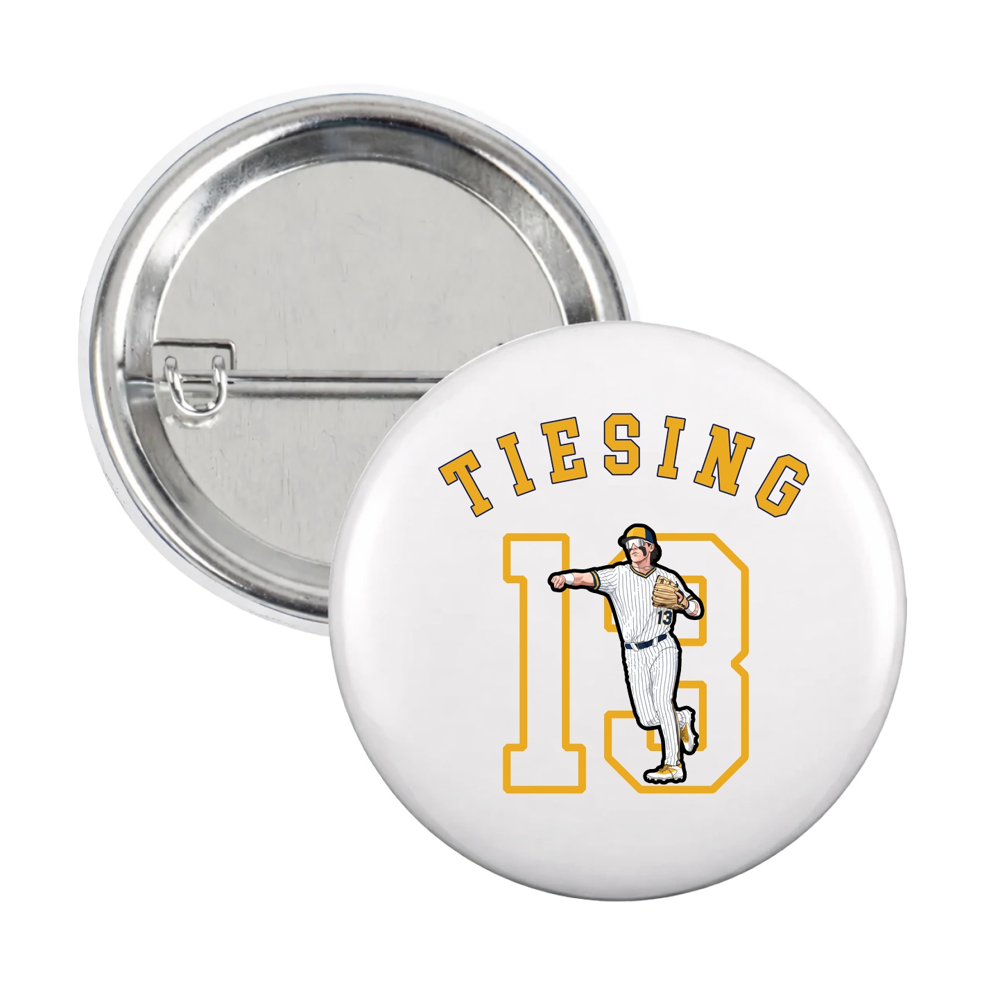 Game Day Button — Shirsey Arch in White