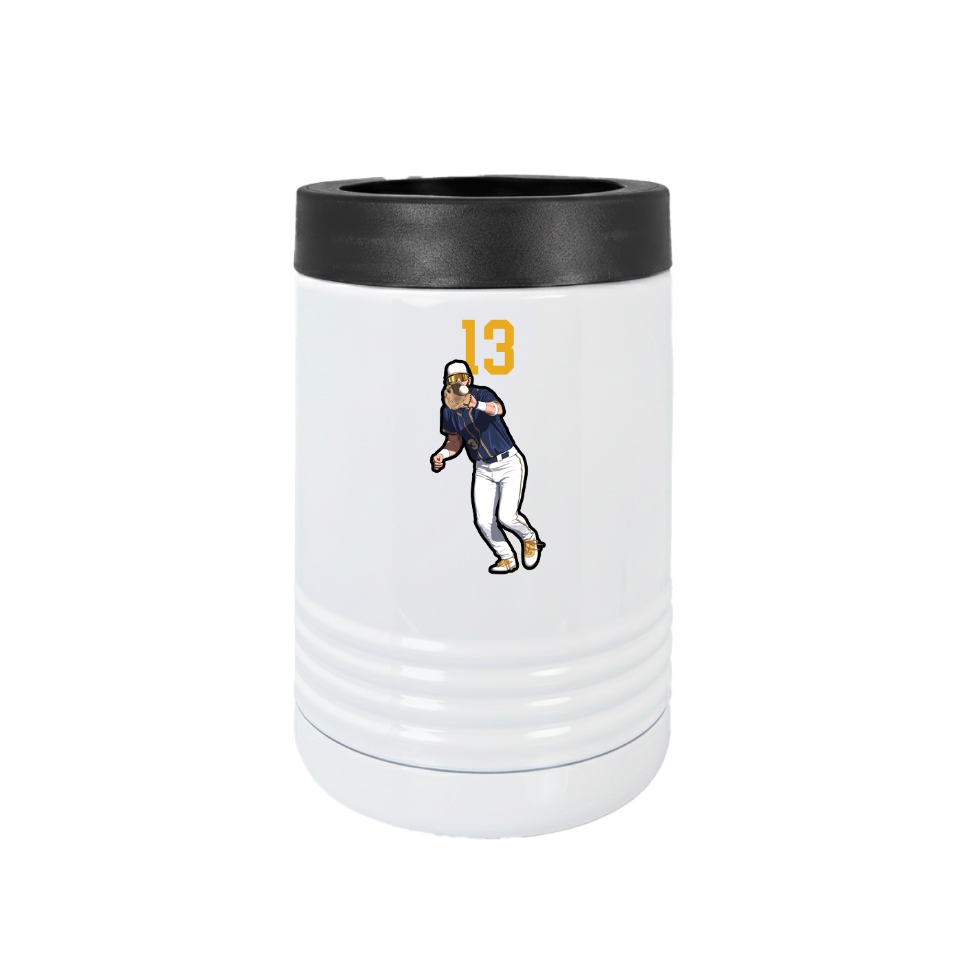 Beverage Holder — Number Top in White