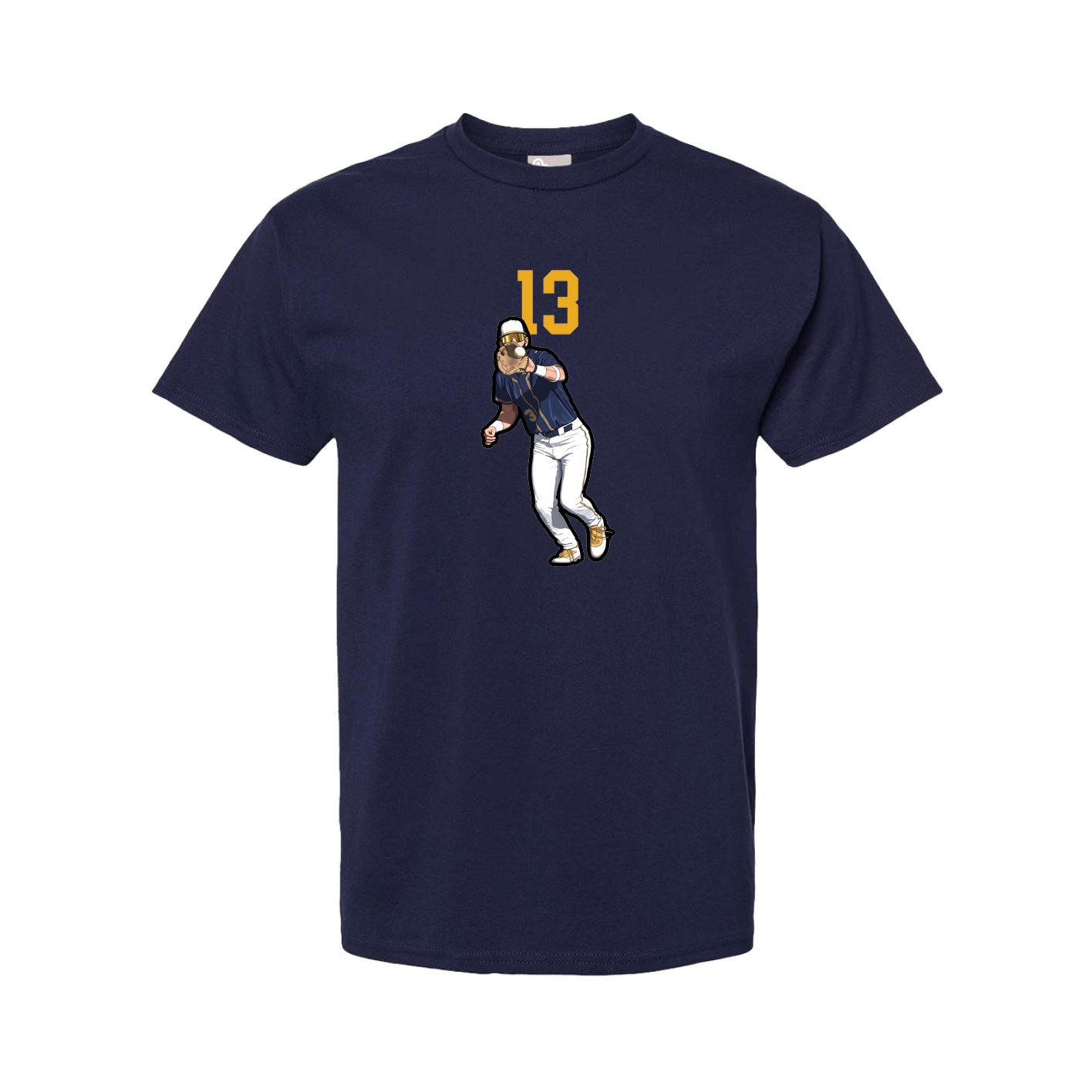 Tee — Number Top in Navy