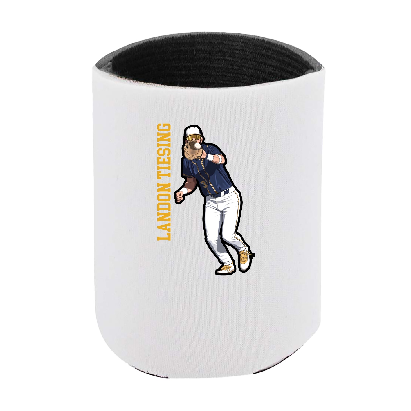 Can Holder — Name Vertical in White