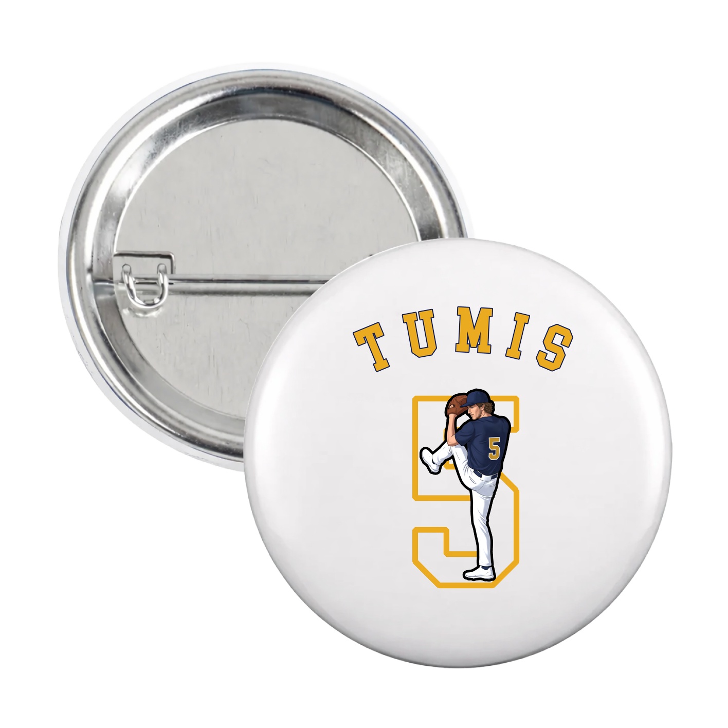 Game Day Button — Shirsey Arch in White