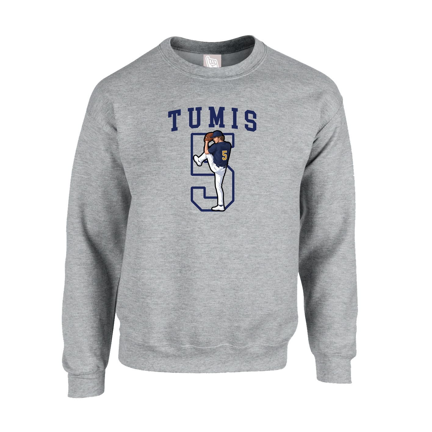 Fleece Crew — Shirsey in Grey