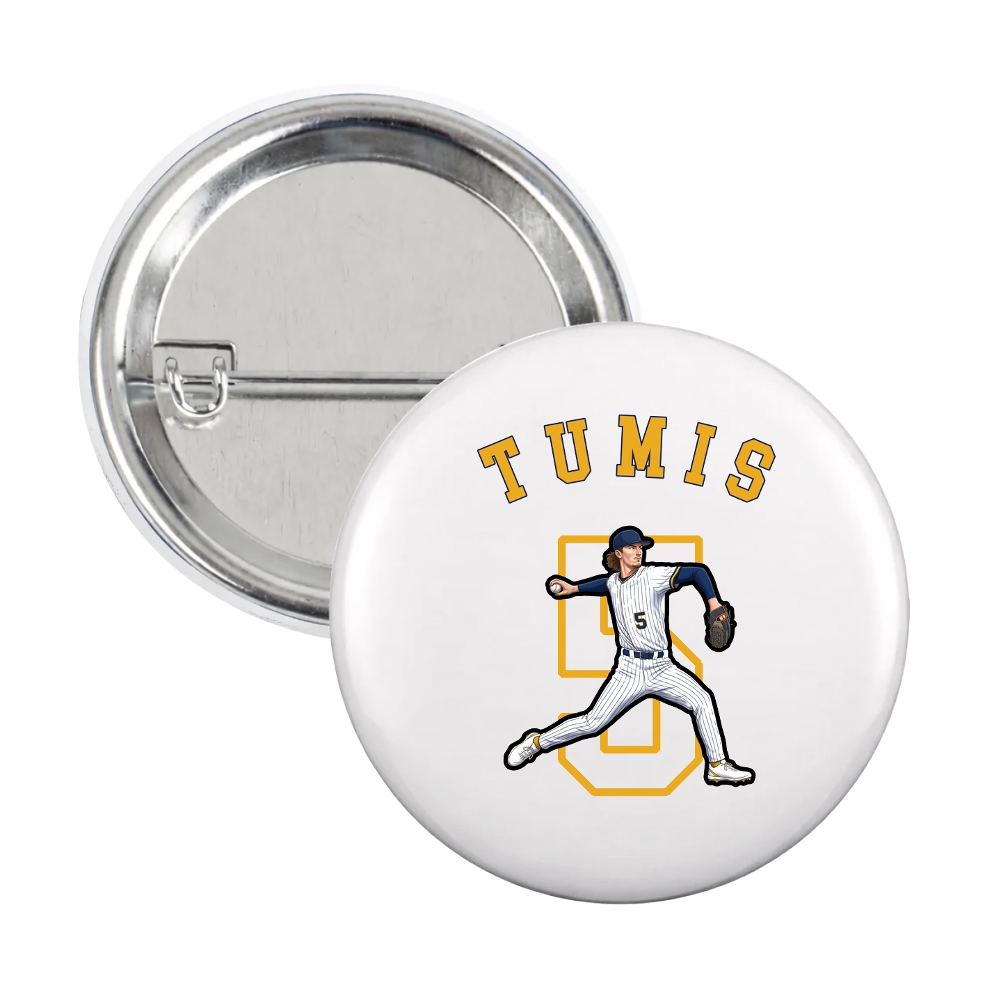 Game Day Button — Shirsey Arch in White