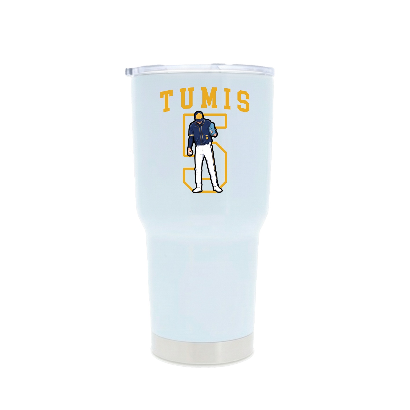 30oz Stainless Steel Tumbler — Shirsey in White