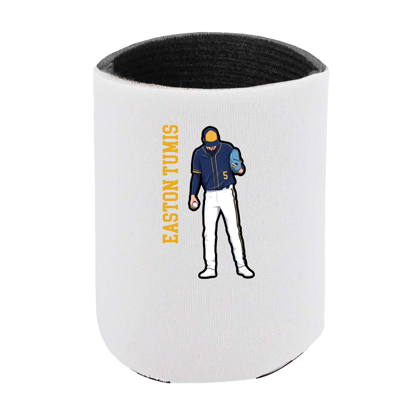 Can Holder — Name Vertical in White