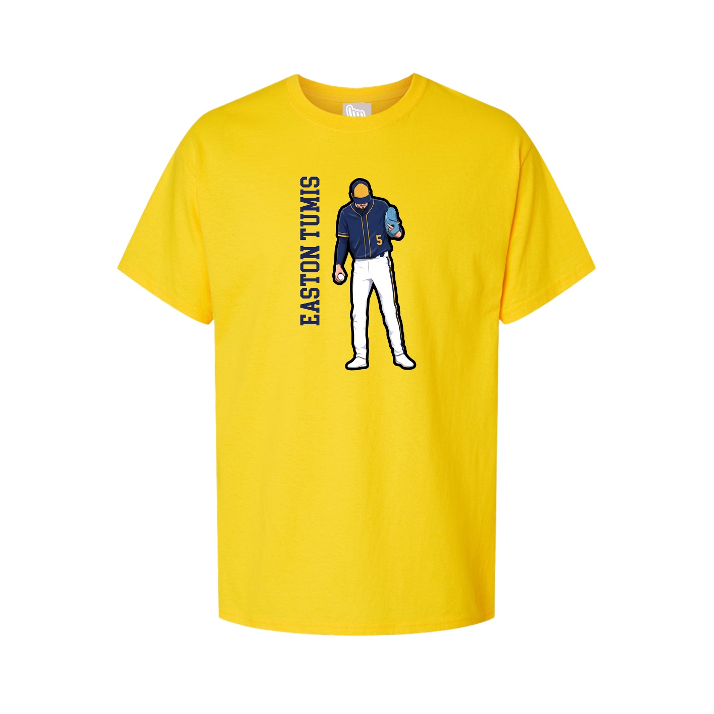 Tee — Name Vertical in Gold