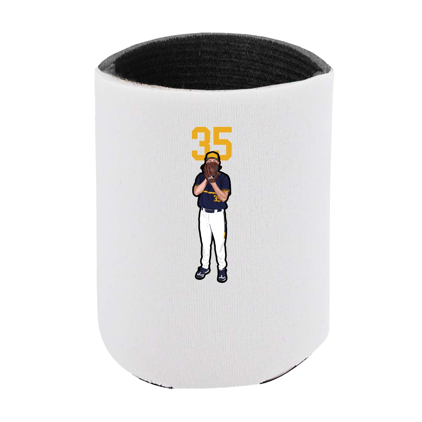 Can Holder — Number Top in White