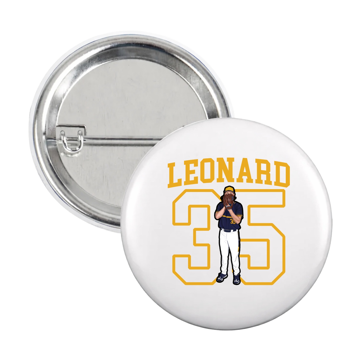 Game Day Button — Shirsey in White