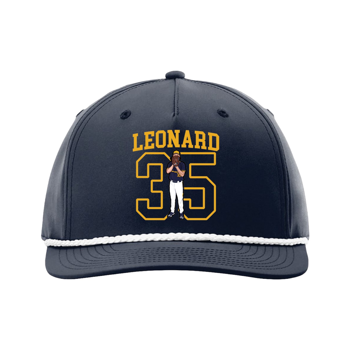 Five-Panel Classic Rope Cap — Shirsey in Navy