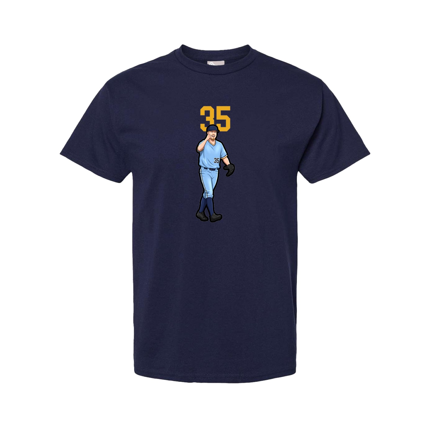 Youth Tee — Number Top in Navy