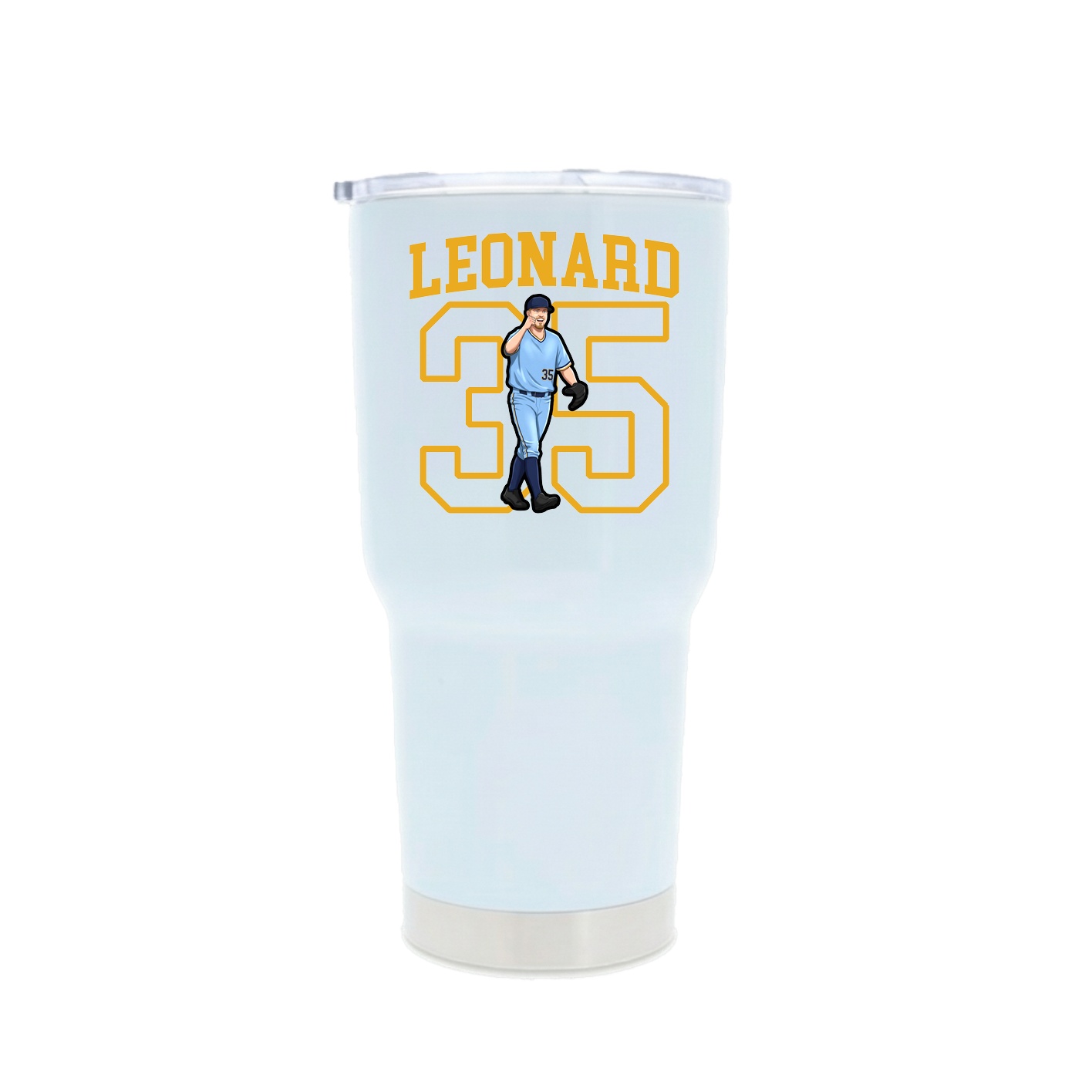 30oz Stainless Steel Tumbler — Shirsey in White