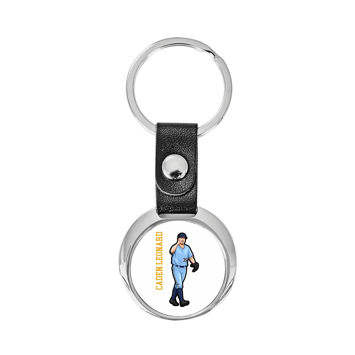 Key Chain — Name Vertical in Classic
