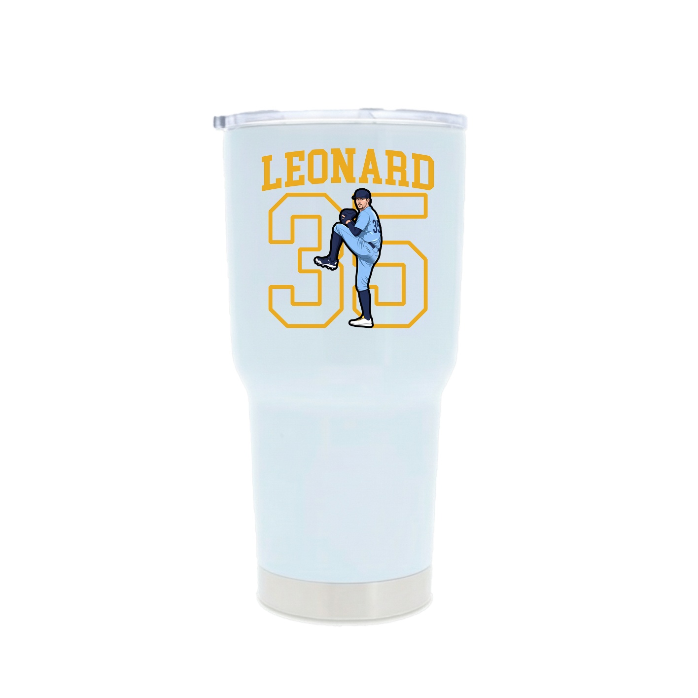 30oz Stainless Steel Tumbler — Shirsey in White