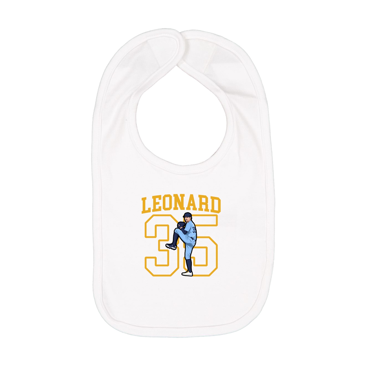Infant Bib — Shirsey in White