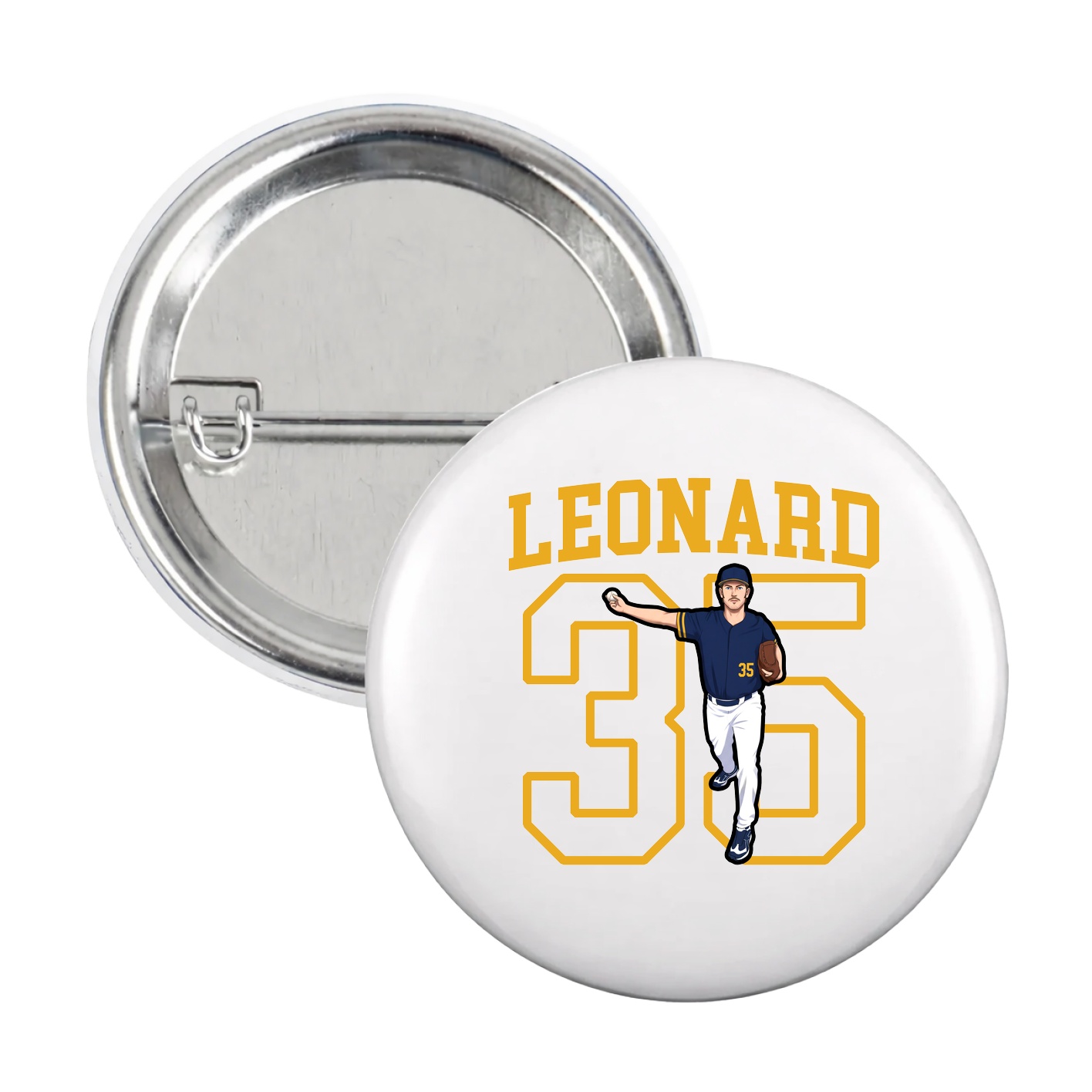 Game Day Button — Shirsey in White