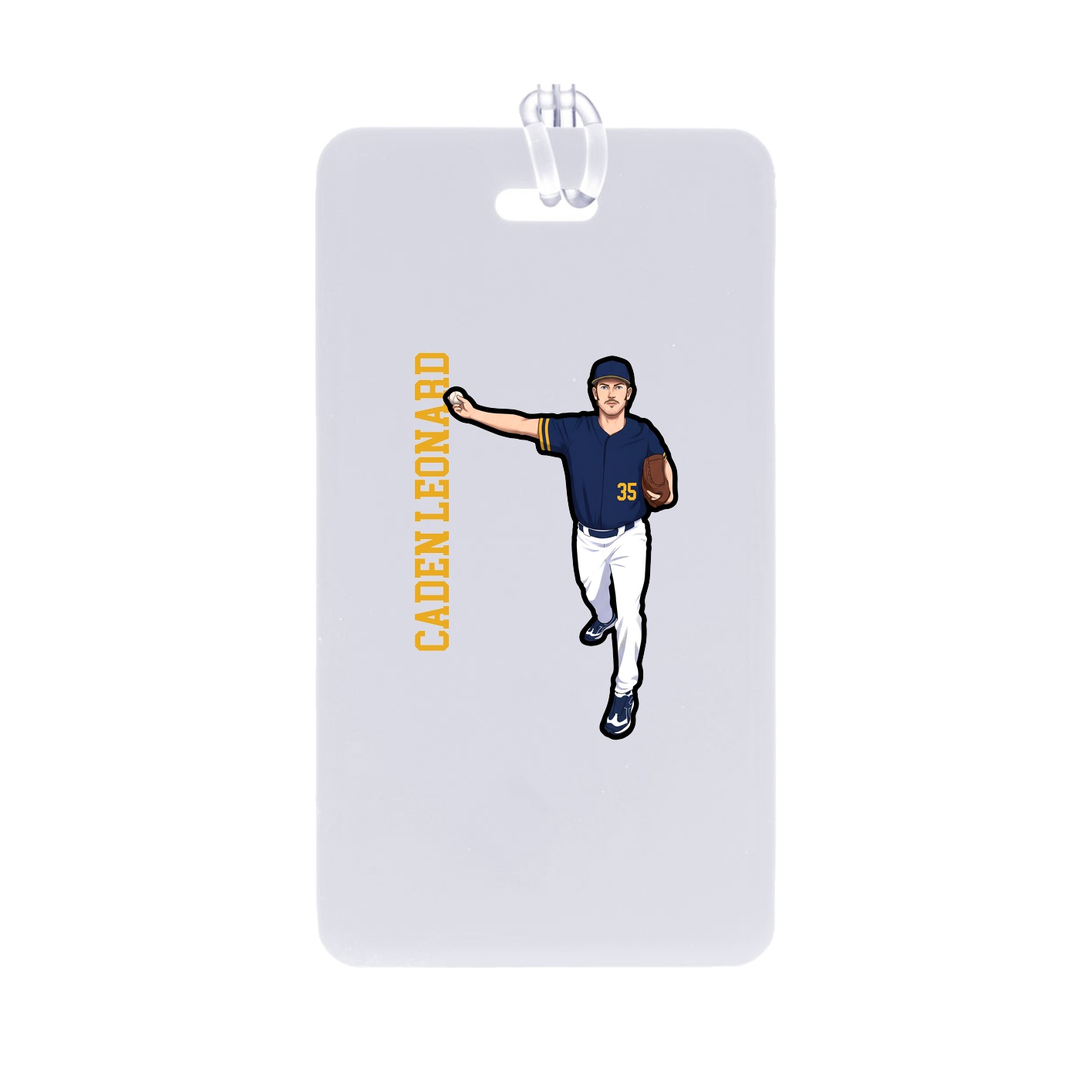 Bag Tag — Name Vertical in Classic