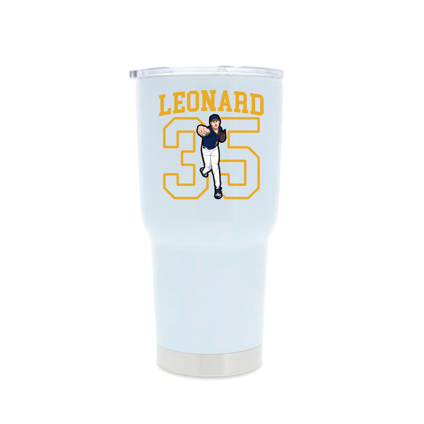 30oz Stainless Steel Tumbler — Shirsey in White