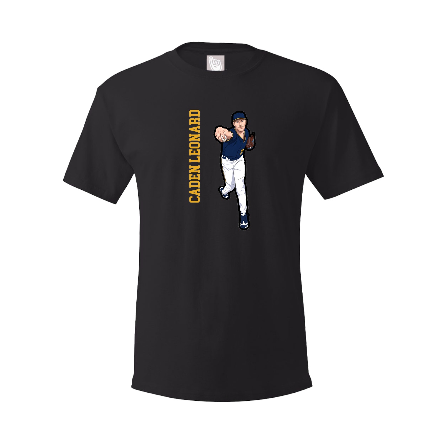 Tee — Name Vertical in Black