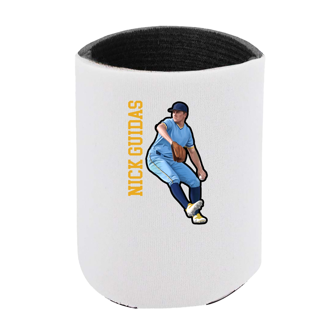 Can Holder — Name Vertical in White