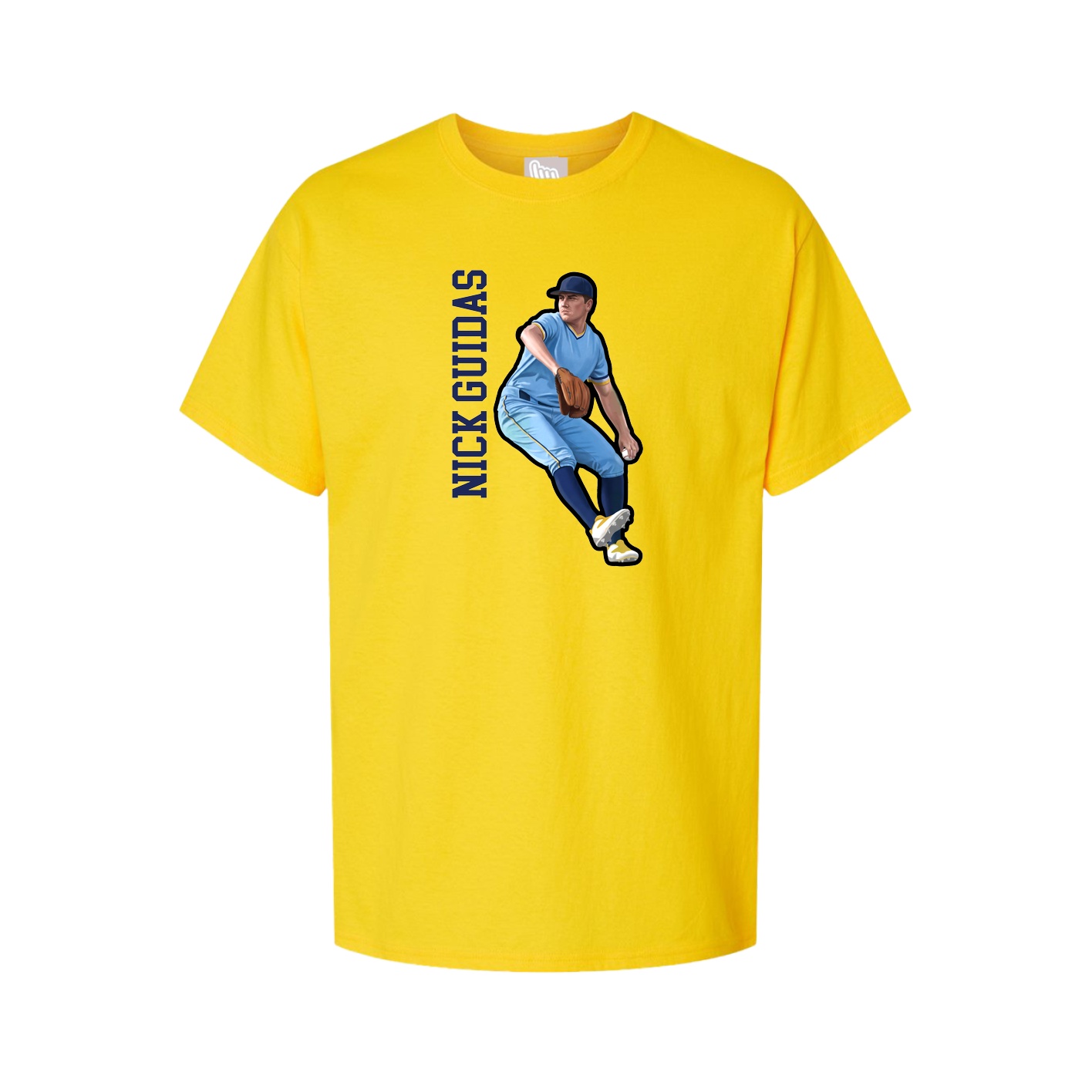 Tee — Name Vertical in Gold