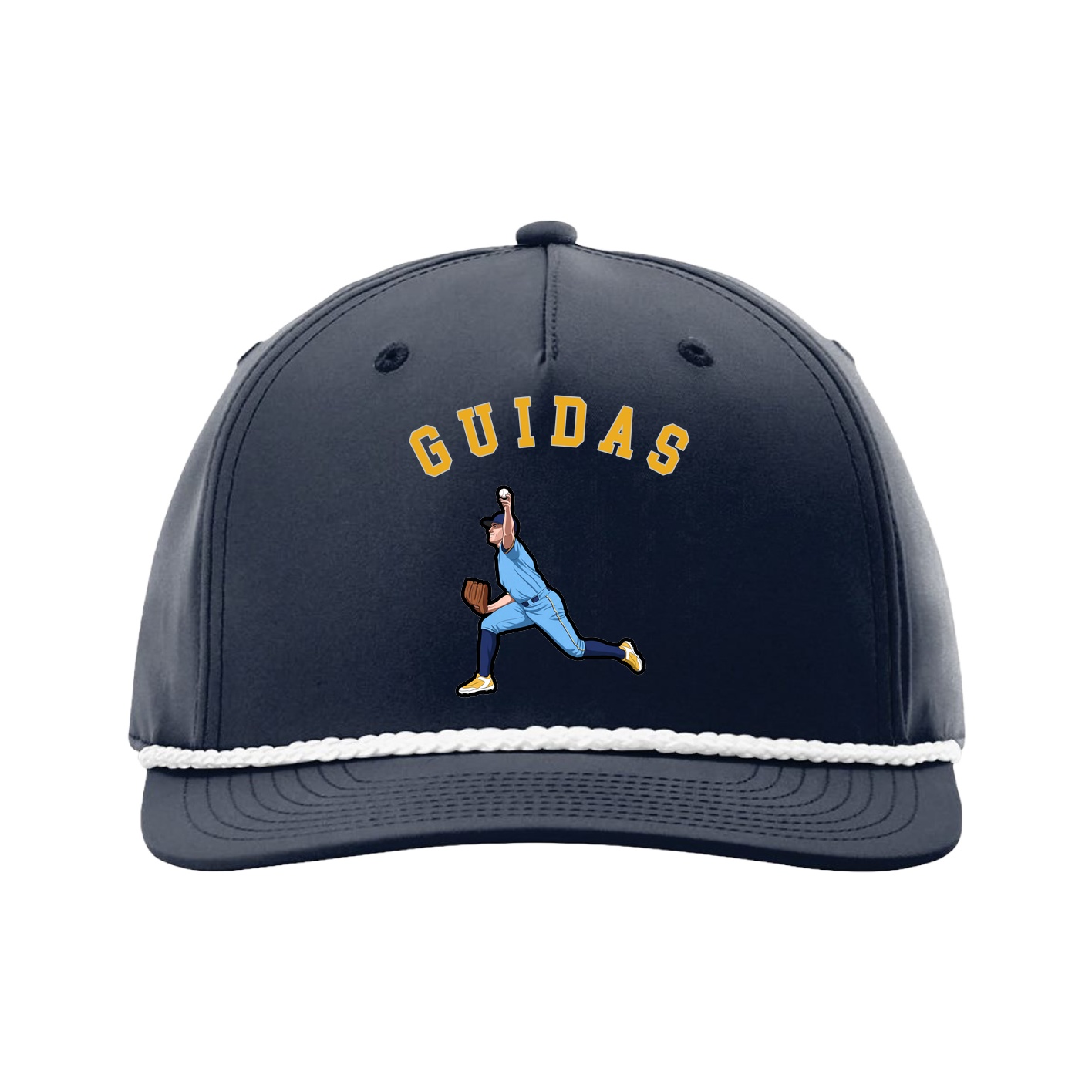 Five-Panel Classic Rope Cap — Shirsey Arch in Navy
