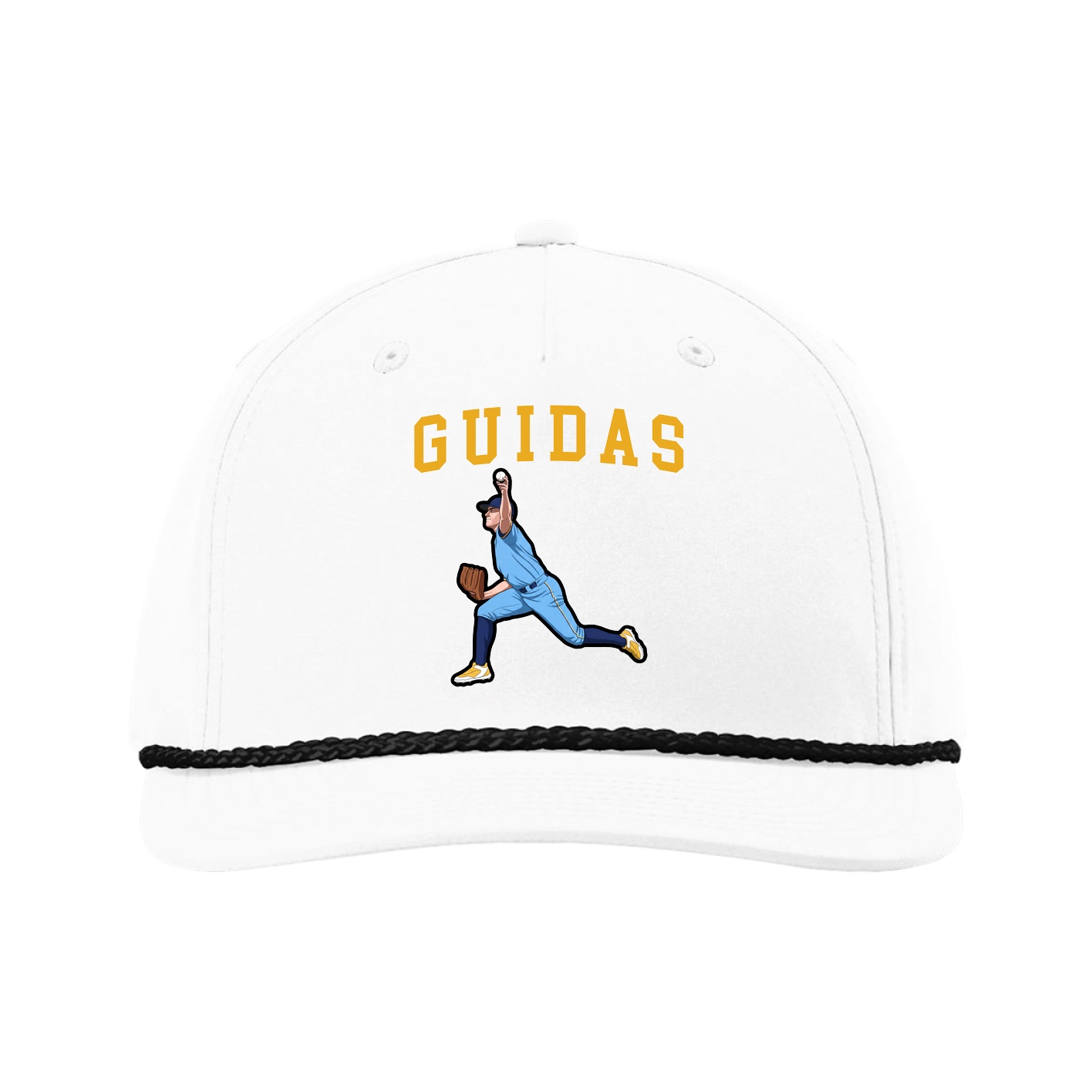 Five-Panel Classic Rope Cap — Shirsey in White