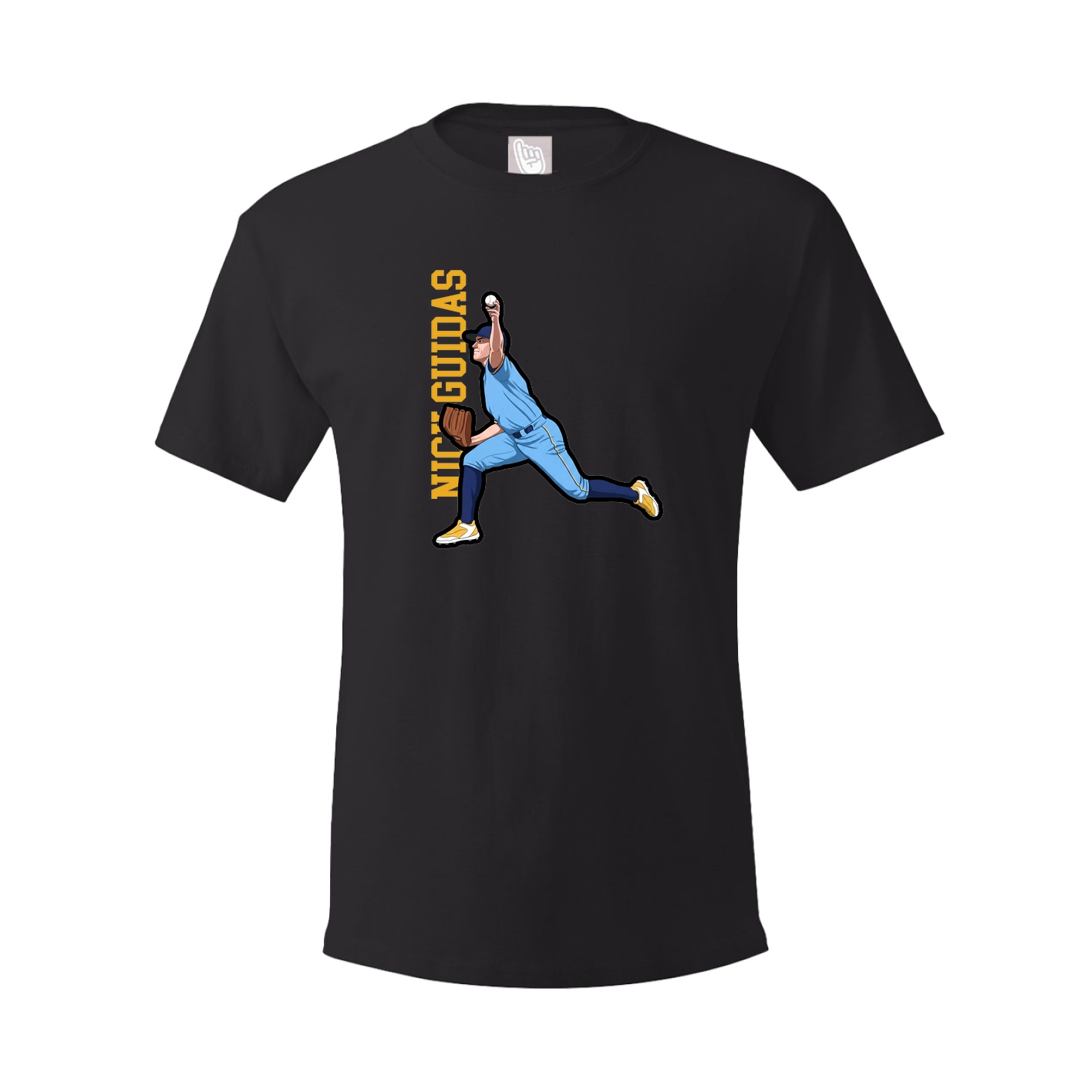 Tee — Name Vertical in Black