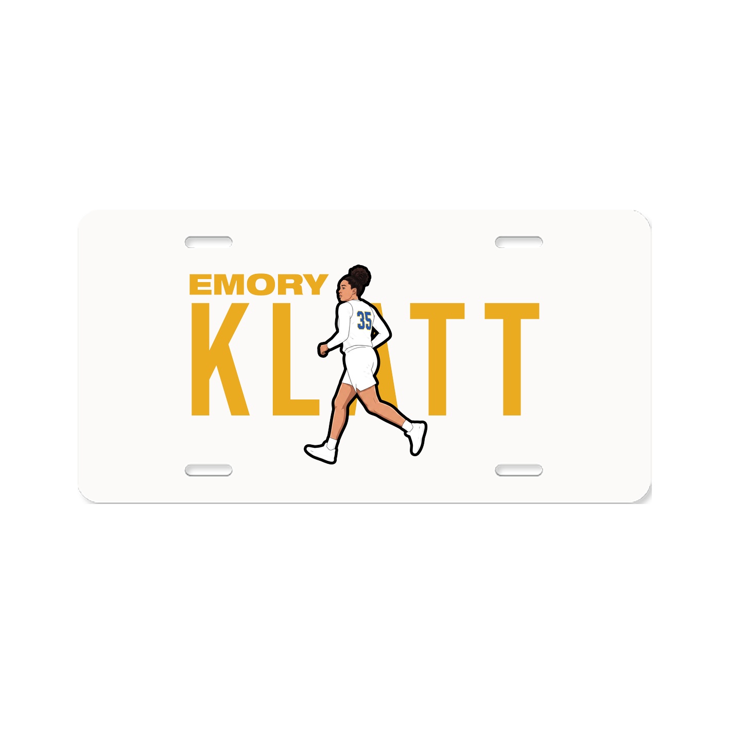 License Plate — Player Name in Classic
