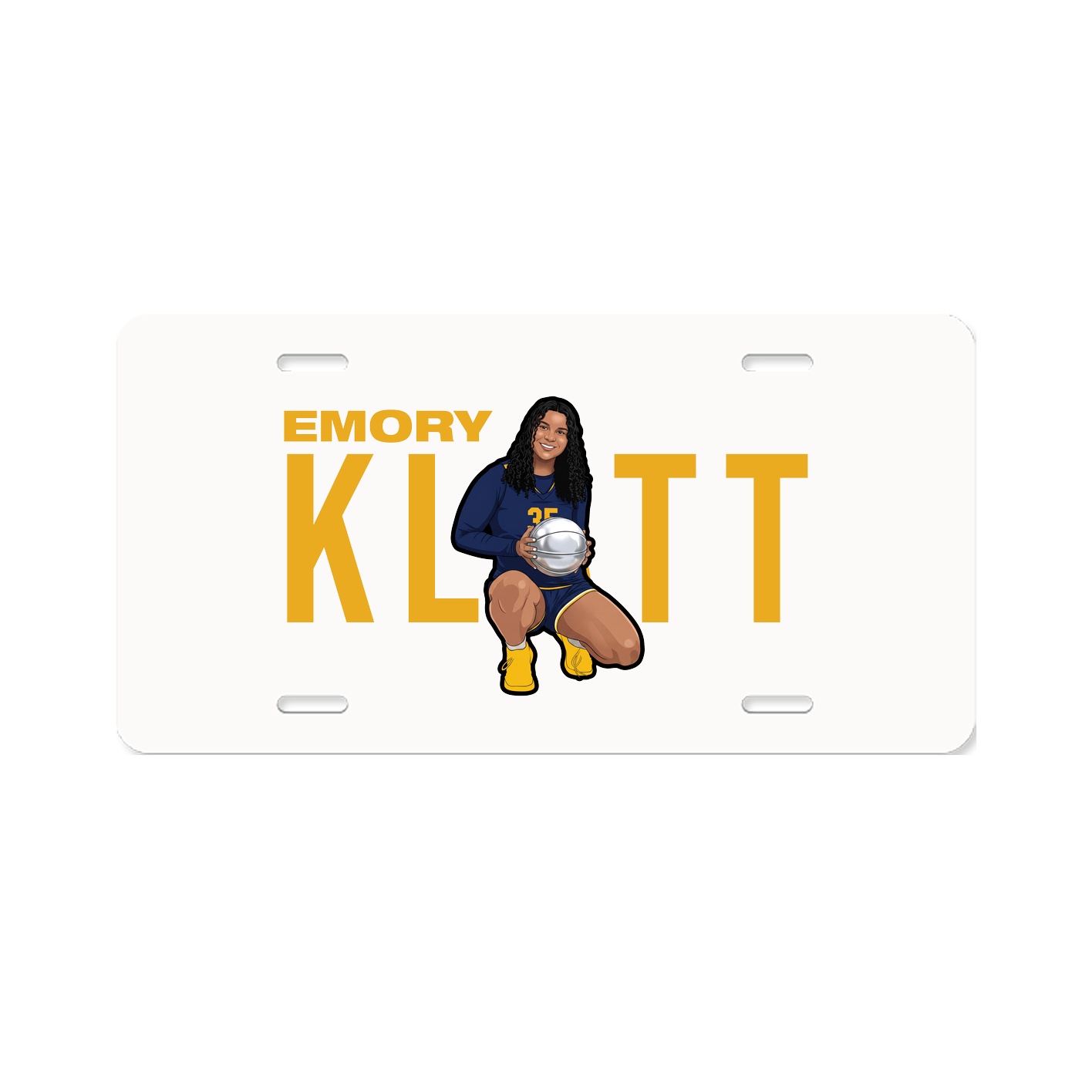 License Plate — Player Name in Classic