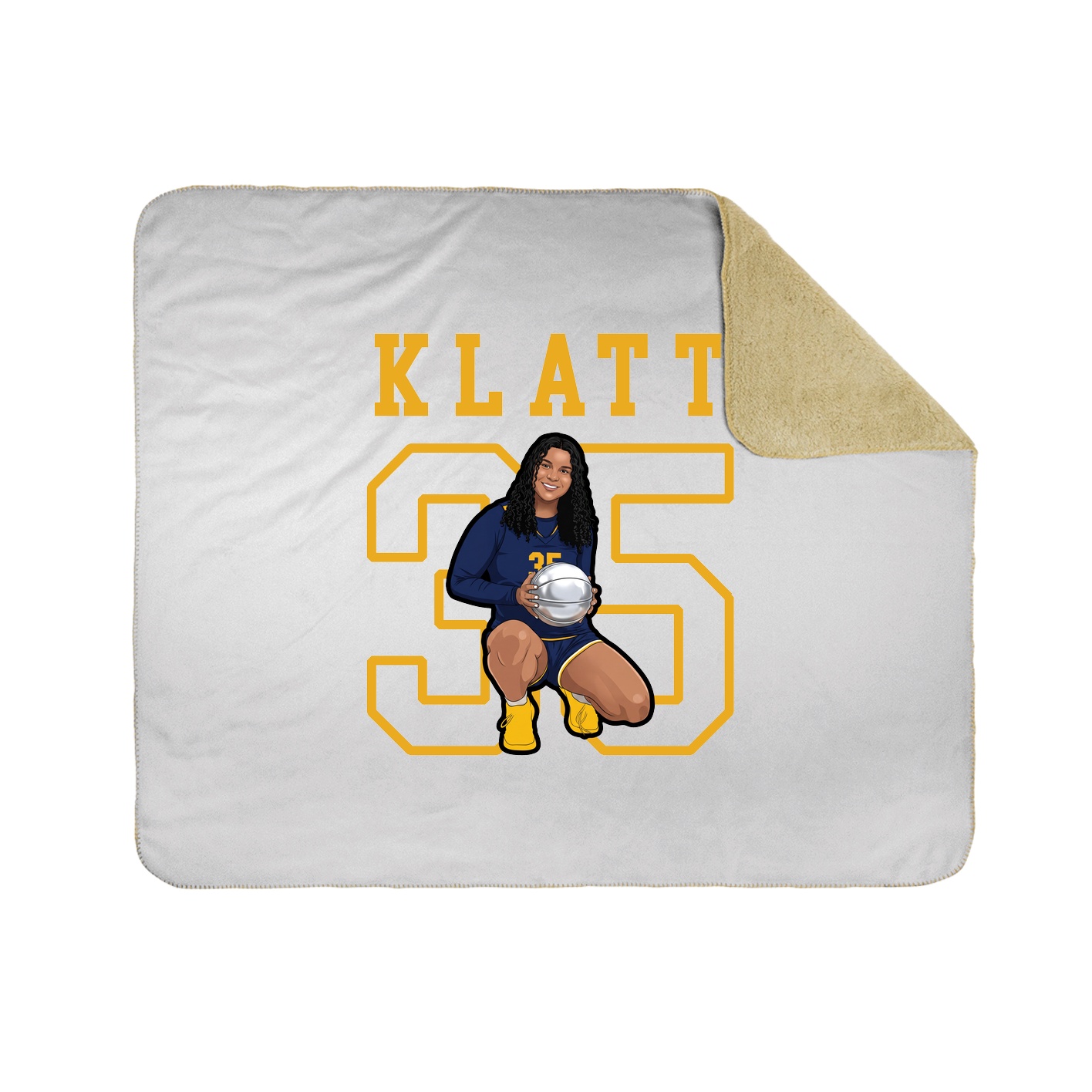 Throw Blanket — Shirsey in White