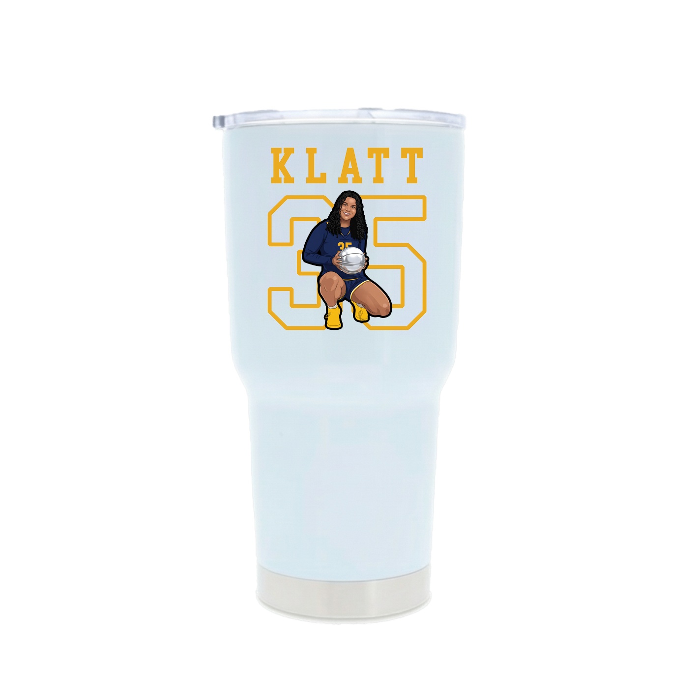30oz Stainless Steel Tumbler — Shirsey in White