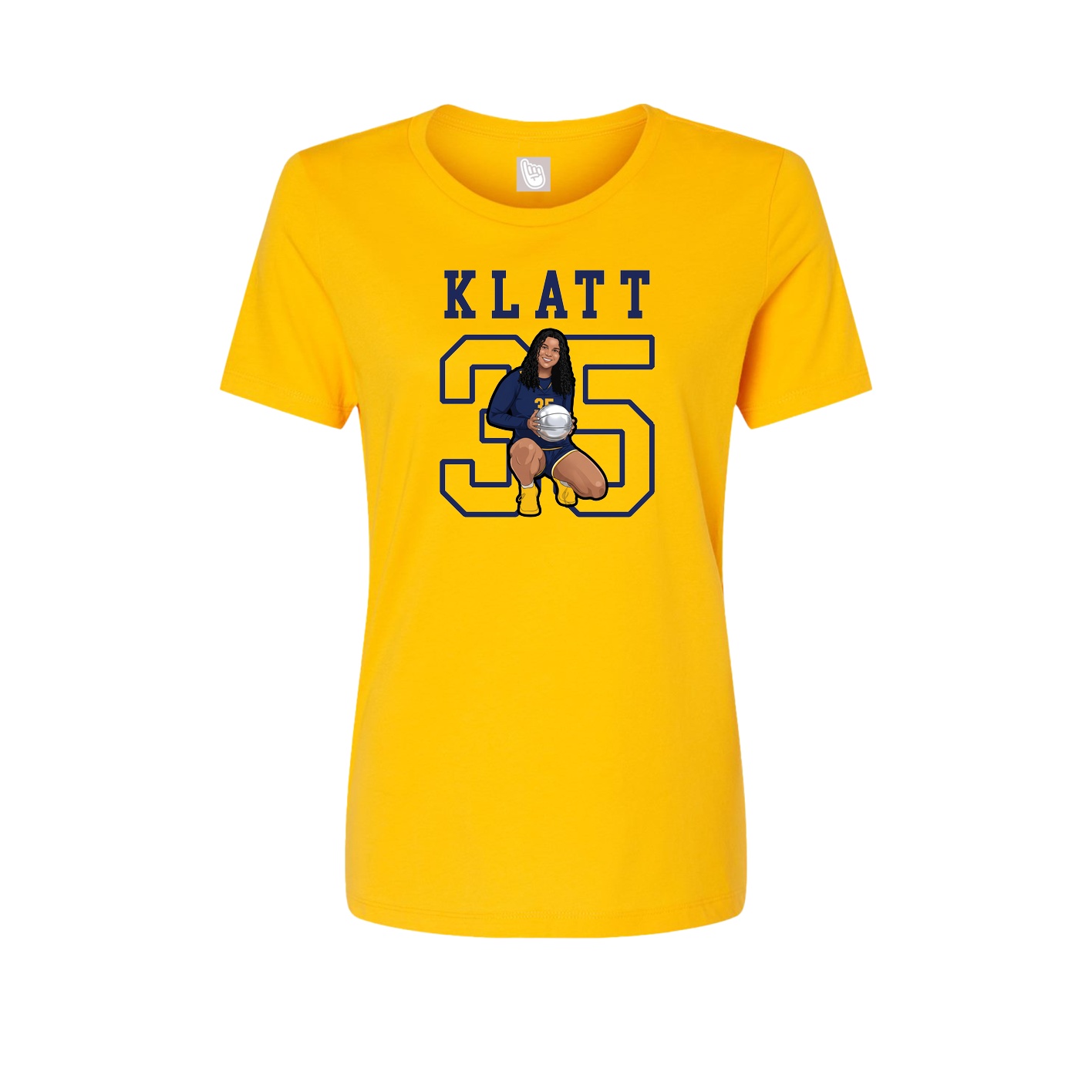 Fitted Women's Tee — Shirsey in Gold