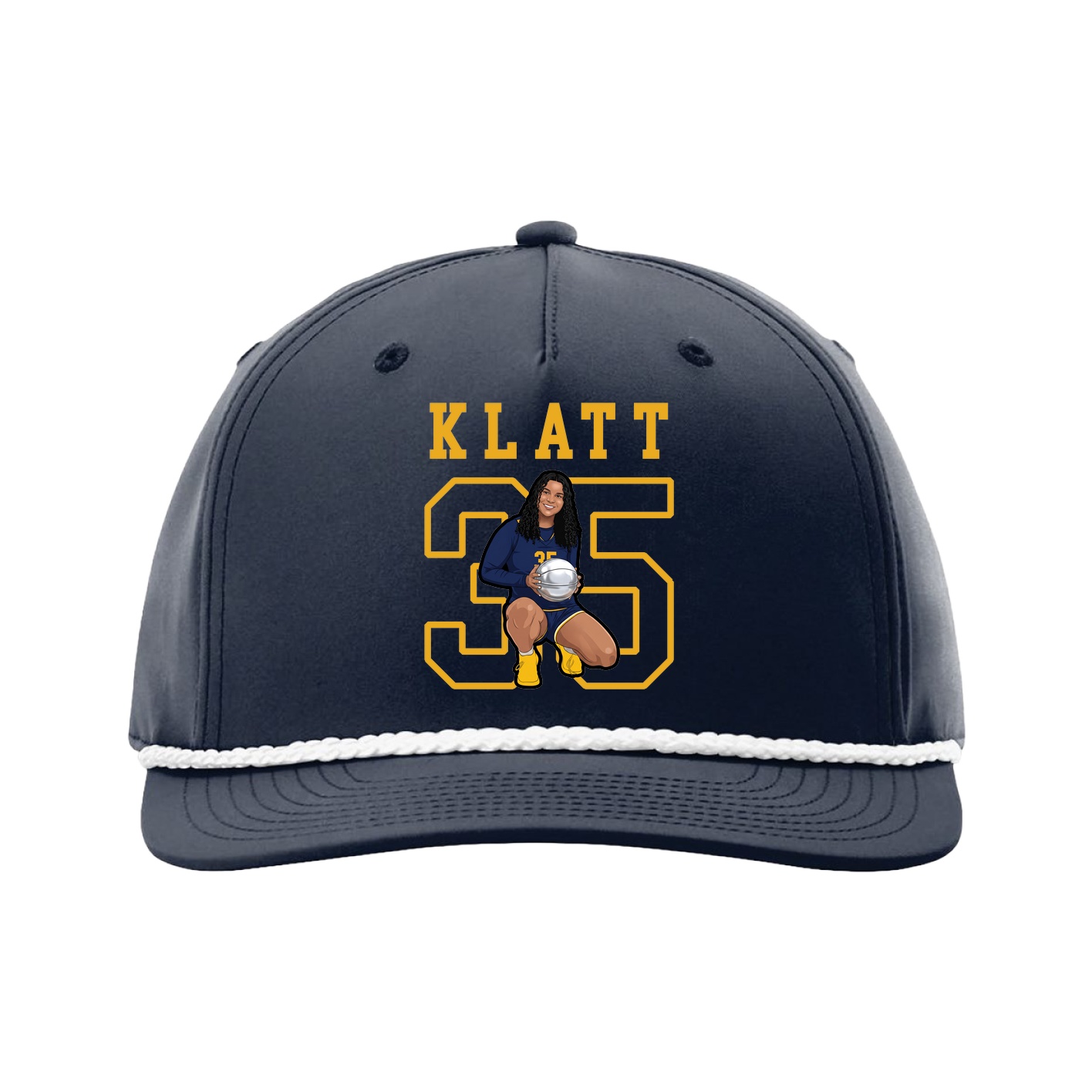 Five-Panel Classic Rope Cap — Shirsey in Navy