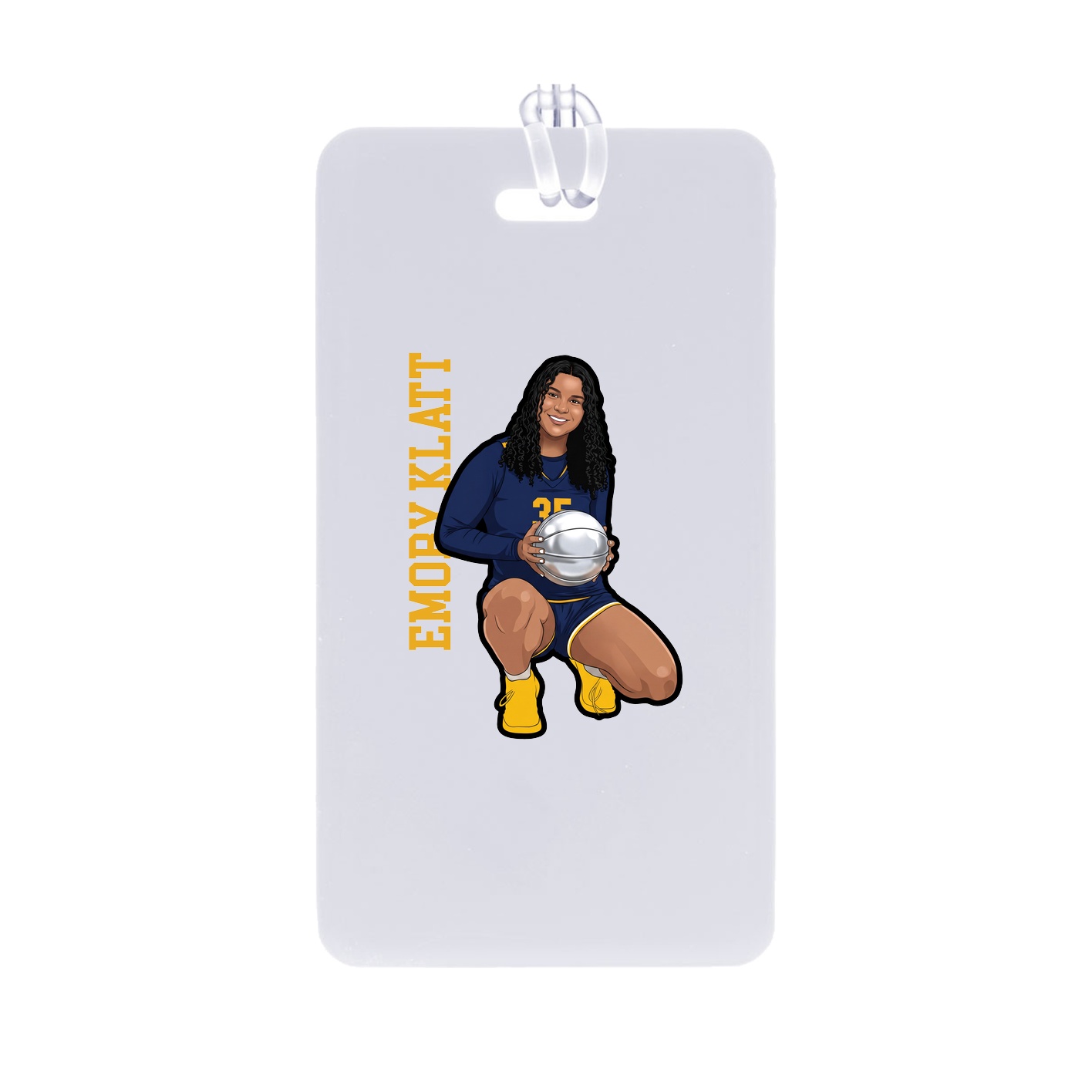 Bag Tag — Name Vertical in Classic