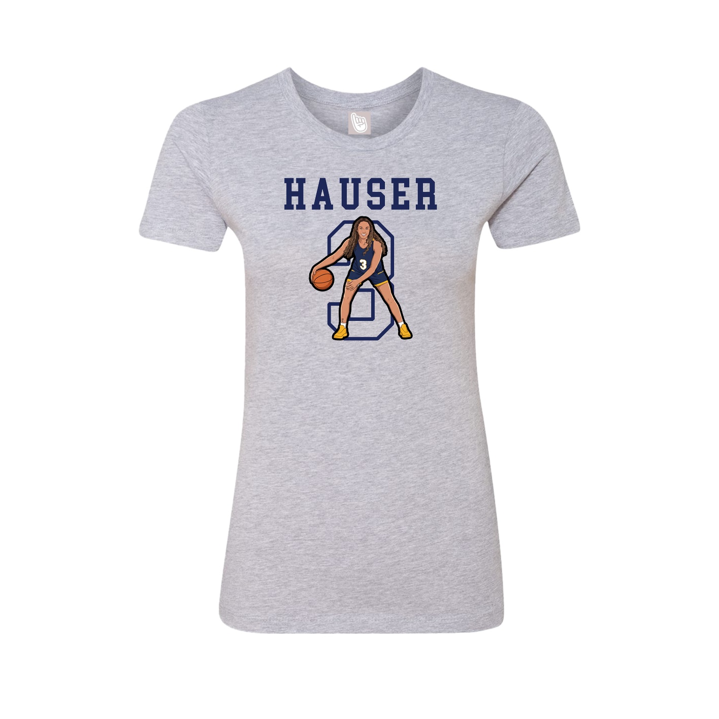 Fitted Women's Tee — Shirsey in Grey