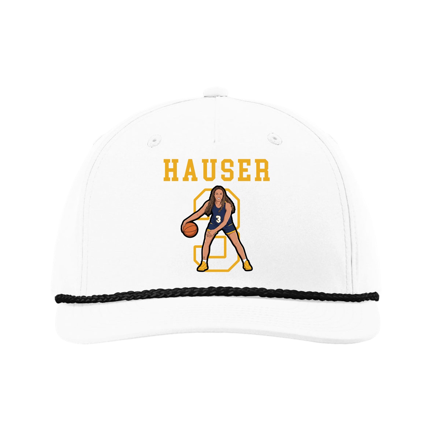 Five-Panel Classic Rope Cap — Shirsey in White