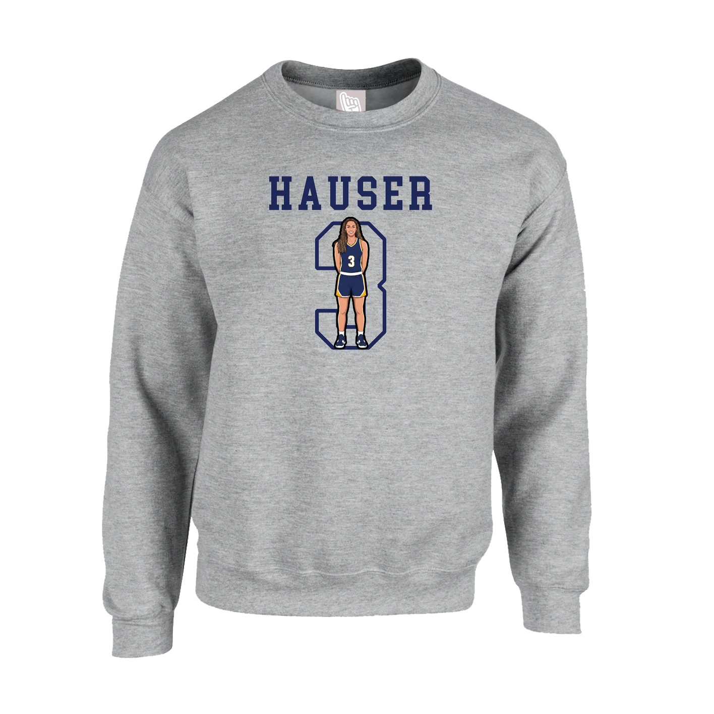 Fleece Crew — Shirsey in Grey