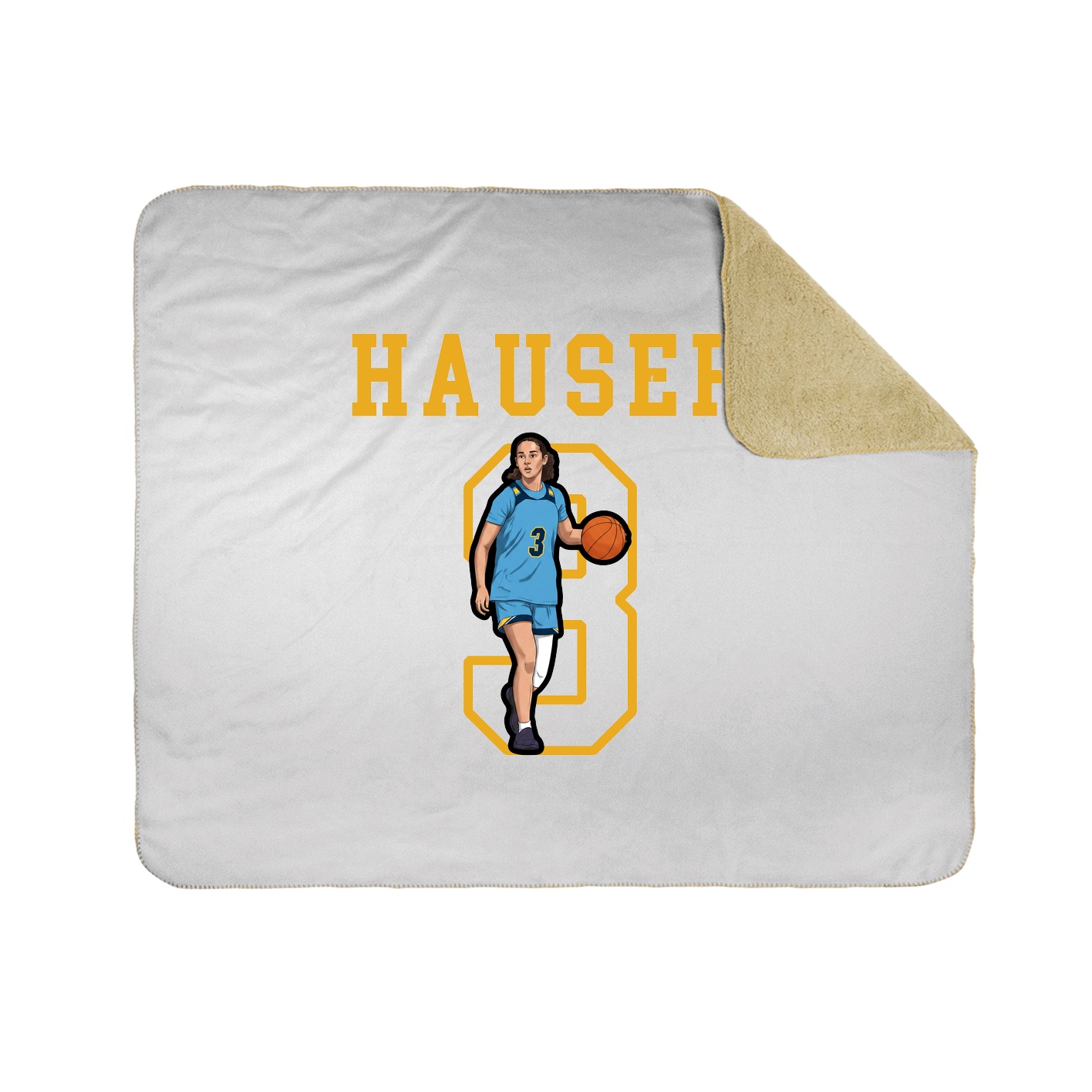 Throw Blanket — Shirsey in White