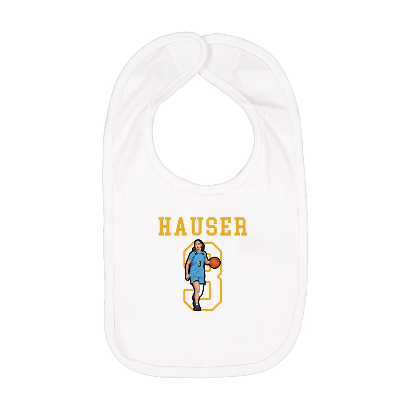Infant Bib — Shirsey in White