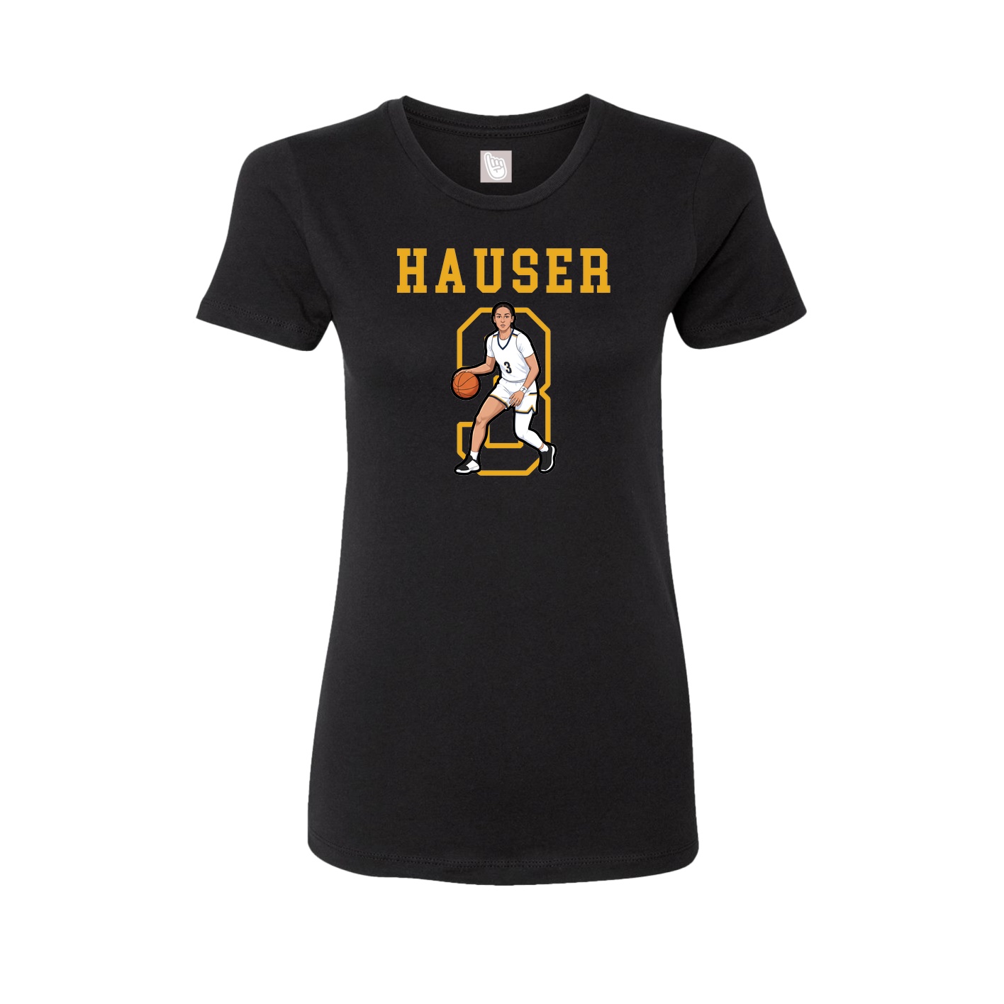 Fitted Women's Tee — Shirsey in Black