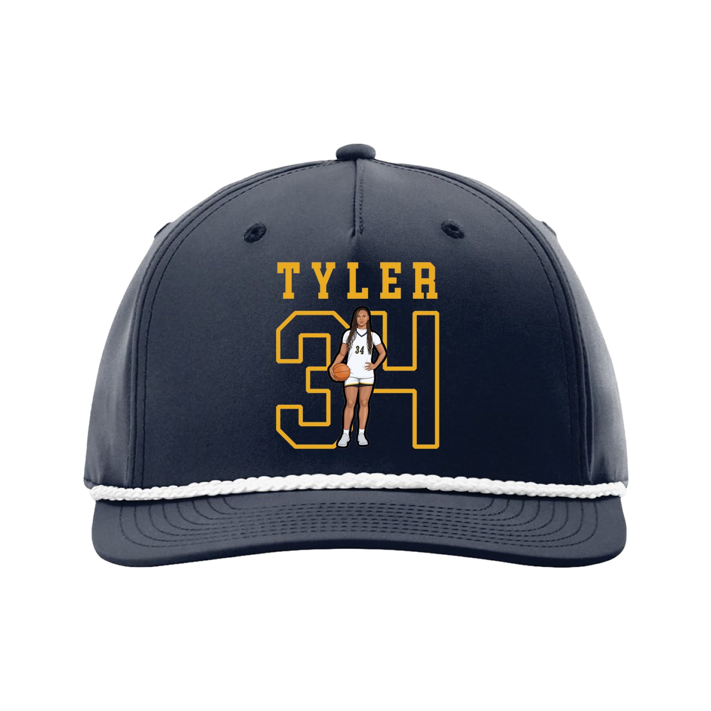 Five-Panel Classic Rope Cap — Shirsey in Navy