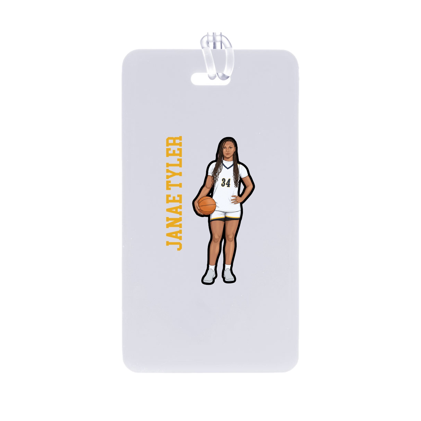Bag Tag — Name Vertical in Classic